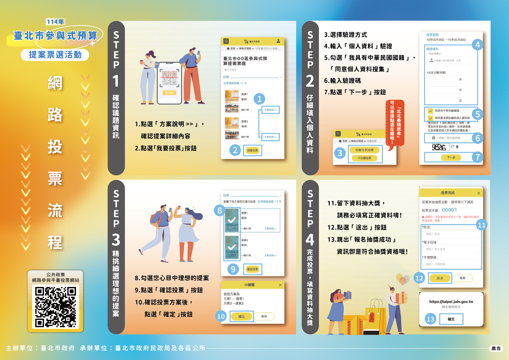 114年臺北市參與式預算 提案票選活動
